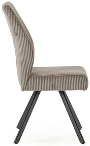 Светлосиви велурени трапезни столове в комплект 2 бр. Anibal – Marckeric