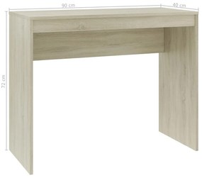 Бюро, сонома дъб, 90x40x72 см, инженерно дърво
