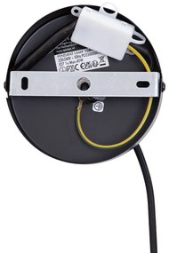 Ретро висяща лампа черна с таупе абажур - Felt