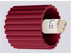 Стенна лампа в цвят бордо Orbital – Sollux