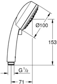 Ръчен душ Grohe New Tempesta Cosmo