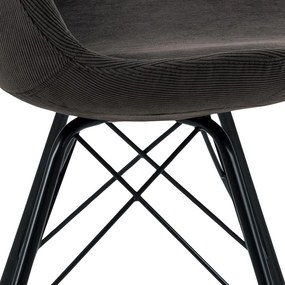 Тъмно сив трапезен стол Eris - Actona