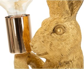 Настолна лампа в златист цвят (височина 35,5 cm) Rubbit – Mauro Ferretti