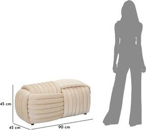 Кремава кадифена пейка Softy – Mauro Ferretti