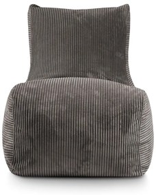 Пуф от рипсено кадифе в цвят горчица Lounge – SLOWDOWN