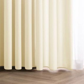 Dimout перде в цвят слонова кост 140x250 cm Carli Tie – Restilo