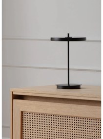 Черна метална LED настолна лампа с метален абажур (височина 31 cm) Asteria Move – UMAGE