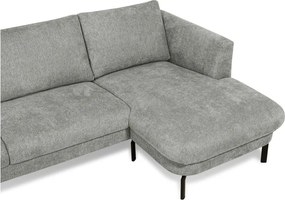 Светлосив ъглов диван (десен ъгъл) Gomero – Scandic