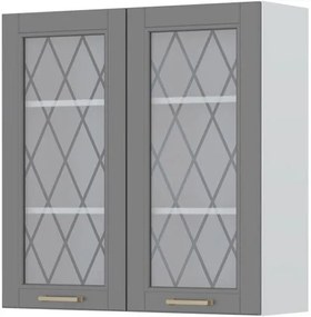 Висящ шкаф Tahoma V9-90-2KS with Витрина-Graphite