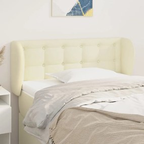 3117224 vidaXL Горна табла с уши, кремава, 93x23x78/88 см, изкуствена кожа