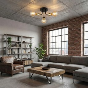 Лампа APP1117-3C Black Gold