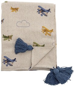 Кремаво бебешко одеяло 130x160 cm Plane – Bloomingville Mini