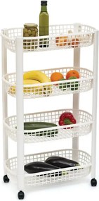 Кухненска количка 5five, 4 нива - Черен