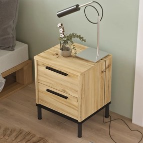 Нощно шкафче в естествен цвят Signor - Kalune Design