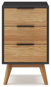 Нощно шкафче от борова дървесина в естествен цвят Lavis - Marckeric