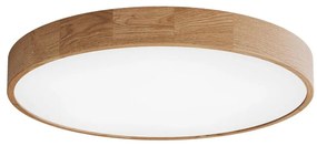 Таванно осветително тяло CLEO 6xE27/24W/230V Ø 80 см дъб