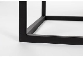 Черна ратанова маса за телевизор 38x55 cm Guuji - White Label