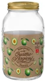Стъклен буркан 3,910л QUATTRO STAGIONI-(3.57765)