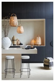 Бял тапициран бар стол (височина на седалката 73 cm) Alice – Light &amp; Living