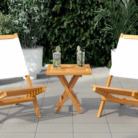 316155 vidaXL Квадратен плот за маса, 40x40x2,5 см, тиково дърво масив