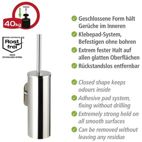 Самозадържаща се четка за тоалетна от неръждаема стомана Orea - Wenko