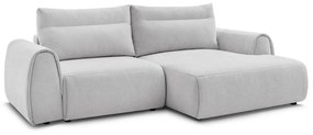 Светлосив ъглов диван Aden – Bobochic Paris