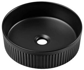 COMAD BEYOND 2 BLACK ( E-6565 ) - Мивка за вграждане в плот BEYOND Ø 36 см матов черен