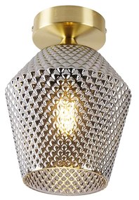 Интелигентен таванен аплик месинг с опушено стъкло с Wi-Fi A60 - Karce