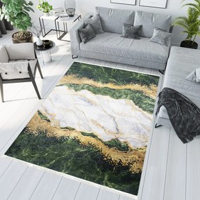 Mодерен килим с нехлъзгащо се покритие и абстрактна шарка Ширина: 120 см | Дължина: 170 см