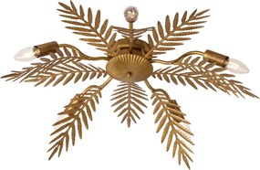 Винтидж таванна лампа златиста 70 см 5-светлина - Botanica