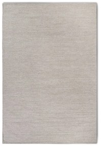 Бежов ръчно изработен килим със смес от вълна 80x150 cm Pradesh Linen White – Elle Decoration