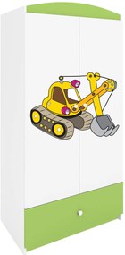 Гардероб Babydreams Cartoon-Prasino-Digger