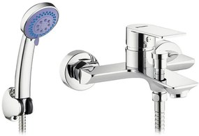 Стенен смесител за вана с душ комплект Pyramis Arona