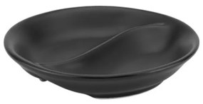 Horecano - Порцеланов рамекин двусекционен ф9см черен METEOR-(HC-561116)