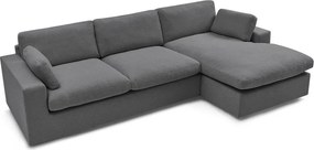 Тъмносив ъглов диван Belair – Bobochic Paris