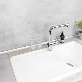 Бежова пластмасова тавичка за оттичане за съдовете 42x8 cm Slim – Wenko