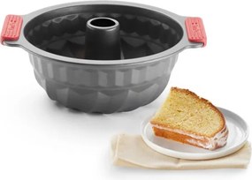 Форма за печене Lekue 1009476, Ø26.5 см, Керамично незалепващо покритие, Карбонова стомана, От +4°C до +240°C, Черен/Червен