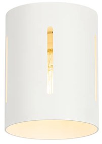 Дизайнерска таванна лампа бяла със светлинен ефект - Yana