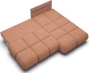 Ъглов Диван Лимо - Оранжев - Десен