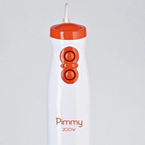 Пасатор Ariete PIMMY 0881/00, 200W, 2 скорости, Неръждаема стомана, Бял/оранжев