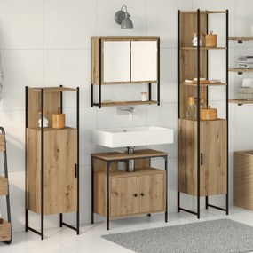 Sonata H Комплект мебели за баня от 4 части Дъб Artisan Инженерна дървесина