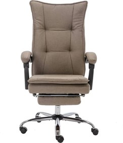 20367 vidaXL Офис стол, таупе, текстил