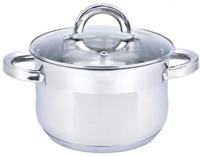 Тенджера с капак SAPIR SP 1210, Mногослойно дъно, Pодходяща за индукция, инокс, висококачествена - 24 cm / 6.1 L