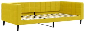 354020 vidaXL Кушетка, жълта, 100x200 см, кадифе