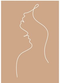 Постер 29x41 cm Lovers Line Art – Veronika Boulová