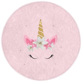 Розов детски килим ø 100 cm Comfort - Mila Home