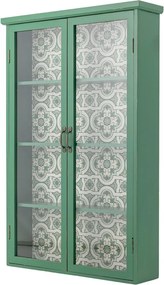 Зелена висяща витрина от масивна ела 81x122x22 cm Hazem – Bloomingville