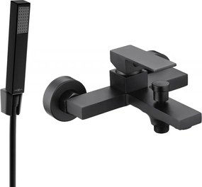 Mexen Uno R77 батерия за вана с душов комплект, черна - 7143R77-70