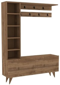 Комплект за коридор в декор от орех в естествен цвят Hale - Kalune Design