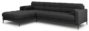 Тъмносив ъглов диван (ляв ъгъл) Bali – Cosmopolitan Design